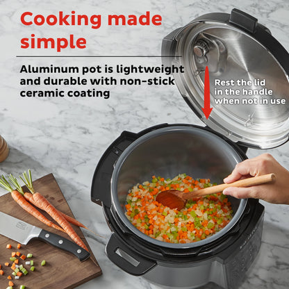Instant Pot 6Qt RIO Chef Series 7-in-1 Multi-Cooker, Pressure Cooker, Slow Cook, & More, Black