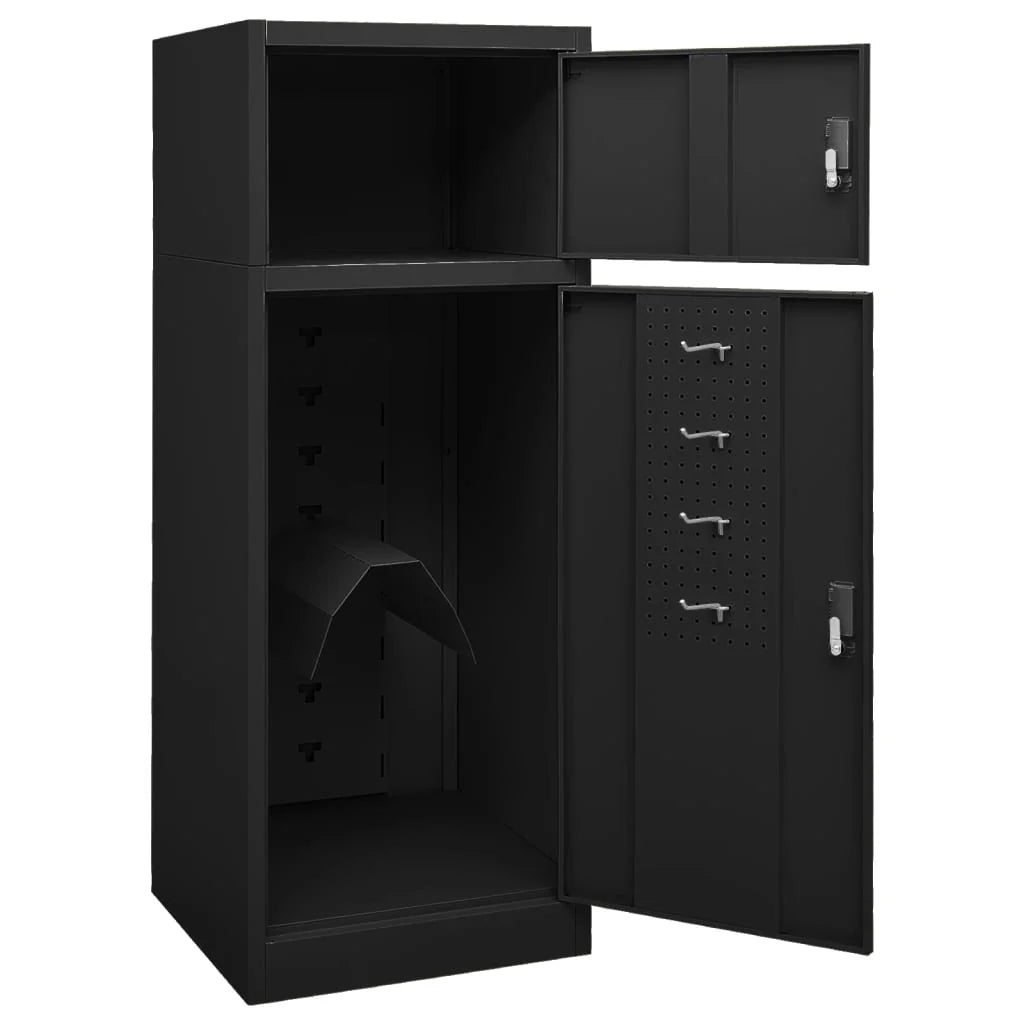vidaXL Saddle Cabinet Steel Storage Rack Tack Locker Furniture Multi Colors