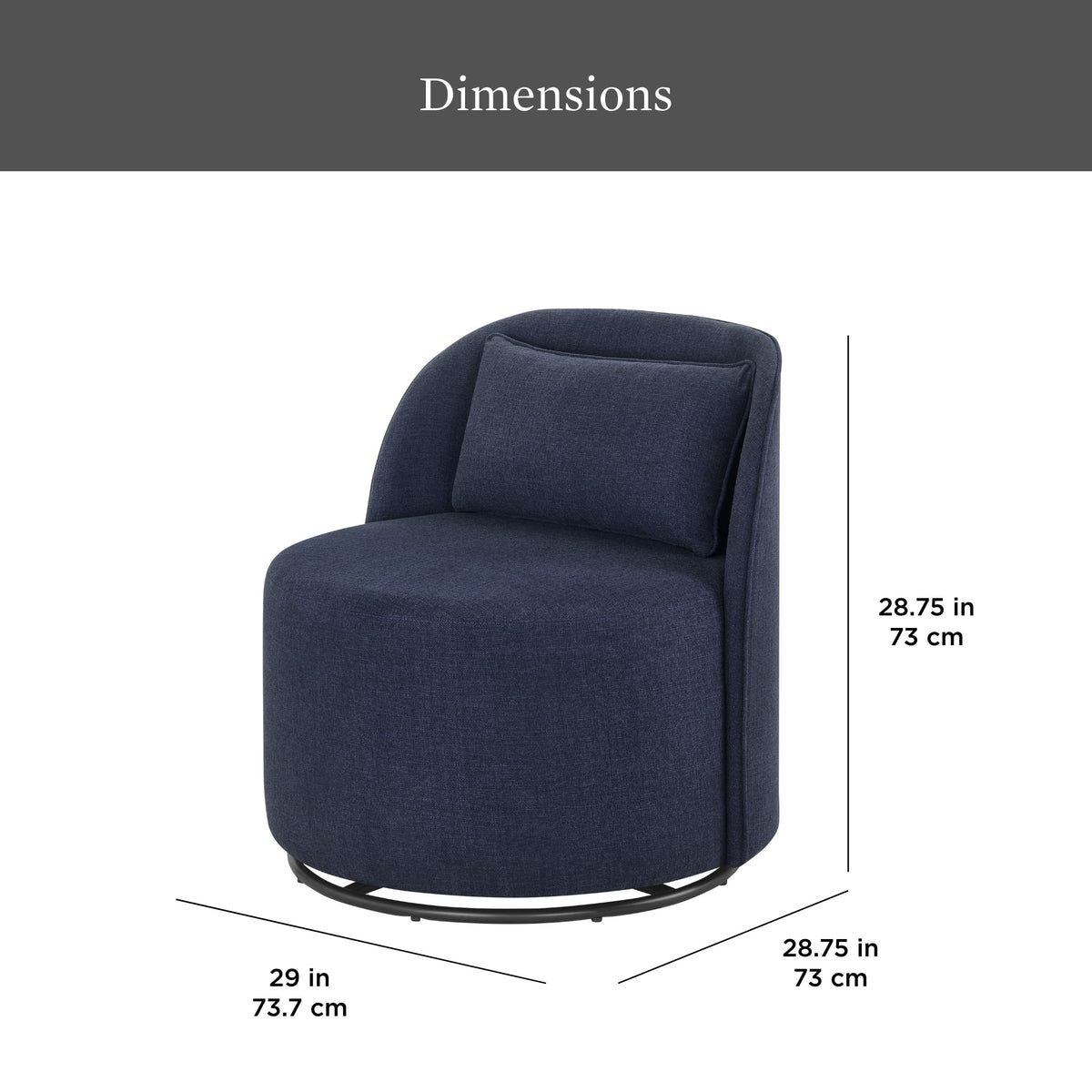 Better Homes & Gardens Juliet Modern Arch Swivel Accent Chair, Cream Boucle