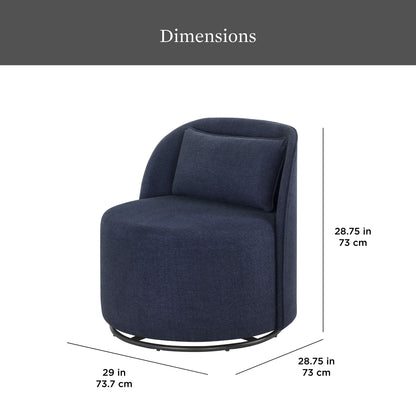 Better Homes & Gardens Juliet Modern Arch Swivel Accent Chair, Cream Boucle