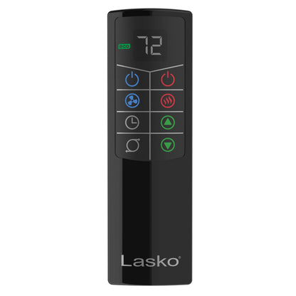 Lasko 42" 1500W All Season Tower Fan & Space Heater with Timer and Remote, White, FH500