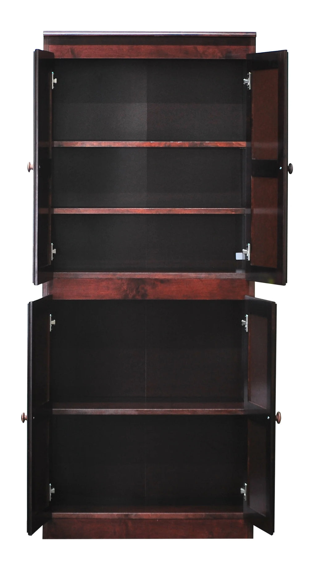 Concepts in Wood Storage Cabinet, 72 inch with 5 Shelves - Cherry Finish