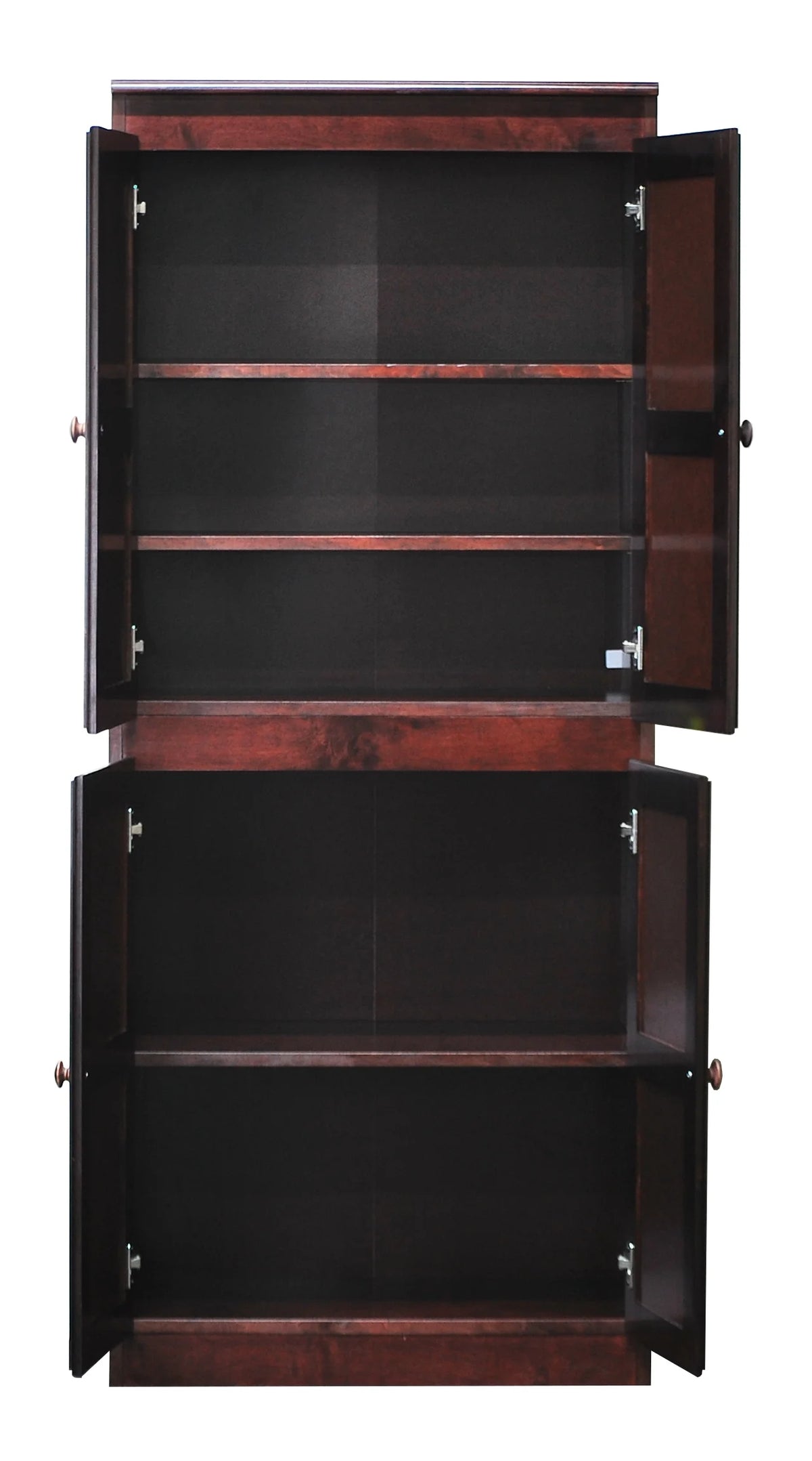 Concepts in Wood Storage Cabinet, 72 inch with 5 Shelves - Cherry Finish
