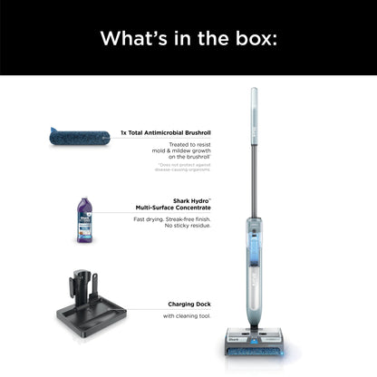 Shark? HydroDuo with Dirt-Reveal Technology, Cordless, Hard Floor Cleaning System, Wet & Dry Debris Pickup, Mop & Scrubs All at Once, Hardwood, Tile, Laminate Floors, WW200