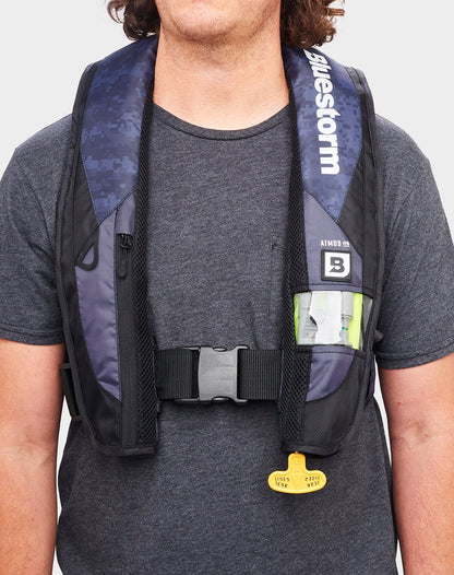 Bluestorm Gear Atmos 40 Automatic/Manual Inflatable PFD Life Jacket for Adults | US Coast Guard Approved (Realtree Max5 Camo)