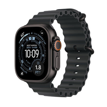 Apple Watch Ultra 3 (GPS + Cellular) 49mm Black Titanium Case with 5G and Satellite Communications (Size M/L)