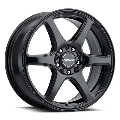 Raceline 146B-MATRIX 16" Cast Aluminum Wheel, MATRIX GLOSS BLACK 16X7 5X112/5X120 +40mm