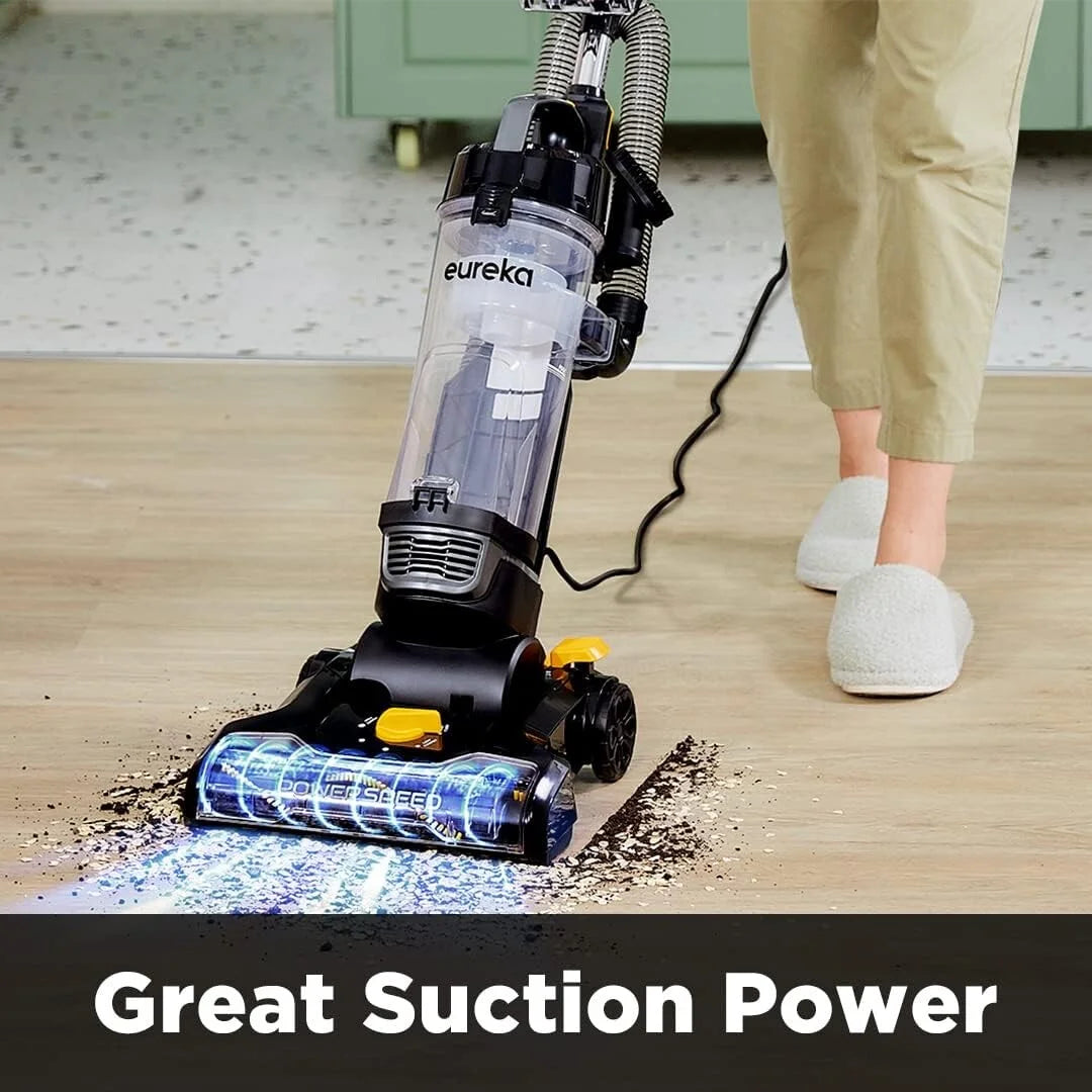 EUREKA NEU181D PowerSpeed Lightweight Powerful Upright Vacuum Cleaner for Carpet and Hard Floor with Pet Turbo Tool
