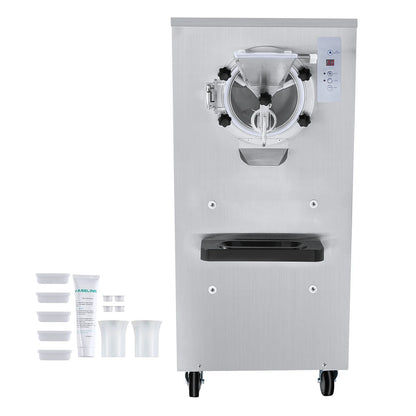 KFFKFF 20-25L/J Capacity Commercial Hard Farm Ice Cream Maker 1 Flavor Automatic Cleaning