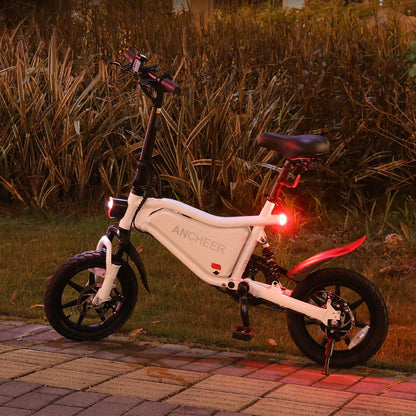ANCHEER Peak 500W Electric Bike for Adults, Foldable Electric Bikes with 48V 374Wh Battery, 14" Electric Bicycle for Men Women, LCD Digital Display, Cruise Control Ebikes, Dual Suspension Fork UL2849