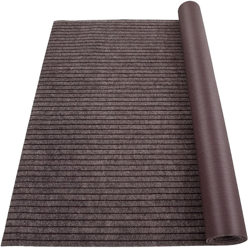 M optimized Marine Carpet, 6FT*23FT Boat Carpet Rugs,for Outdoor Patio Deck, Camping, TPR Non-Slide, Water-Proof, Stripe Brown