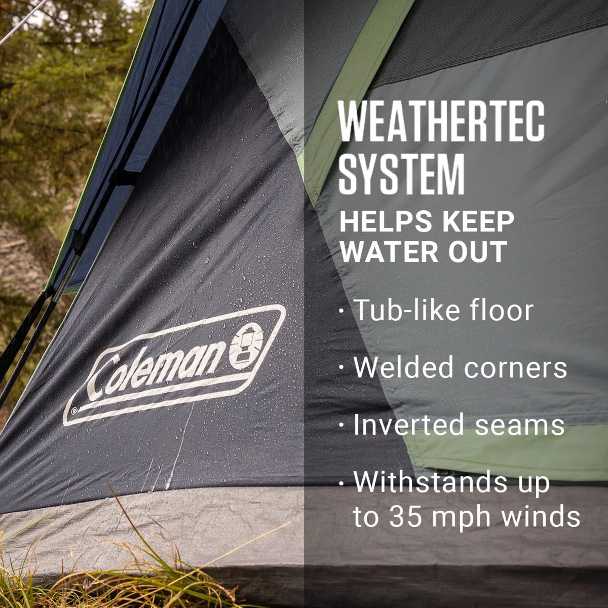 Coleman Camping Tent | 2 Person Skydome Tent, Evergreen