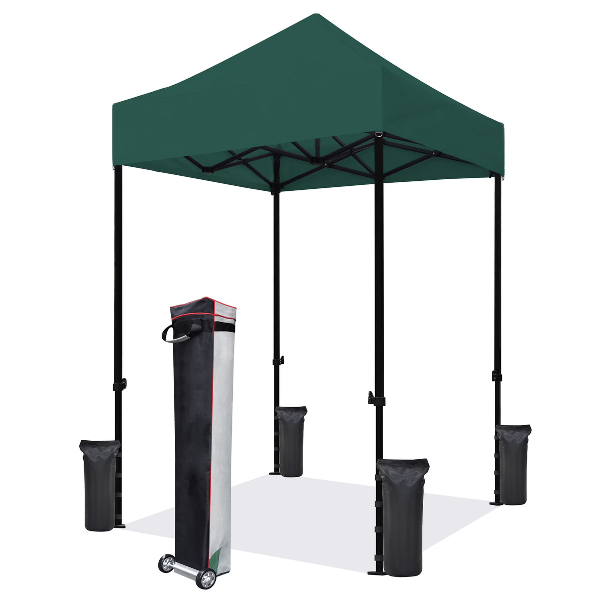 Eurmax 5x5 Pop up Canopy Outdoor Heavy Duty Tent,Ruby