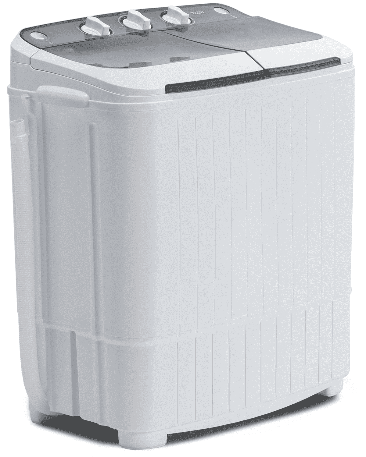 TABU 16.5lbs Portable Washing Machine,Electric Twin Tub Wash&Spin Combo,Semi-Automatic Washer,Gray