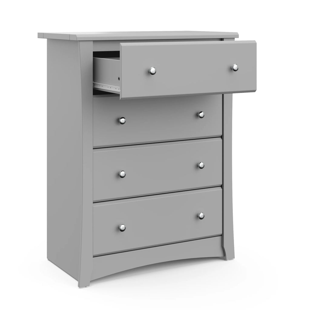 Storkcraft Crescent 4 Drawer Childrens Nursery Dresser, Espresso