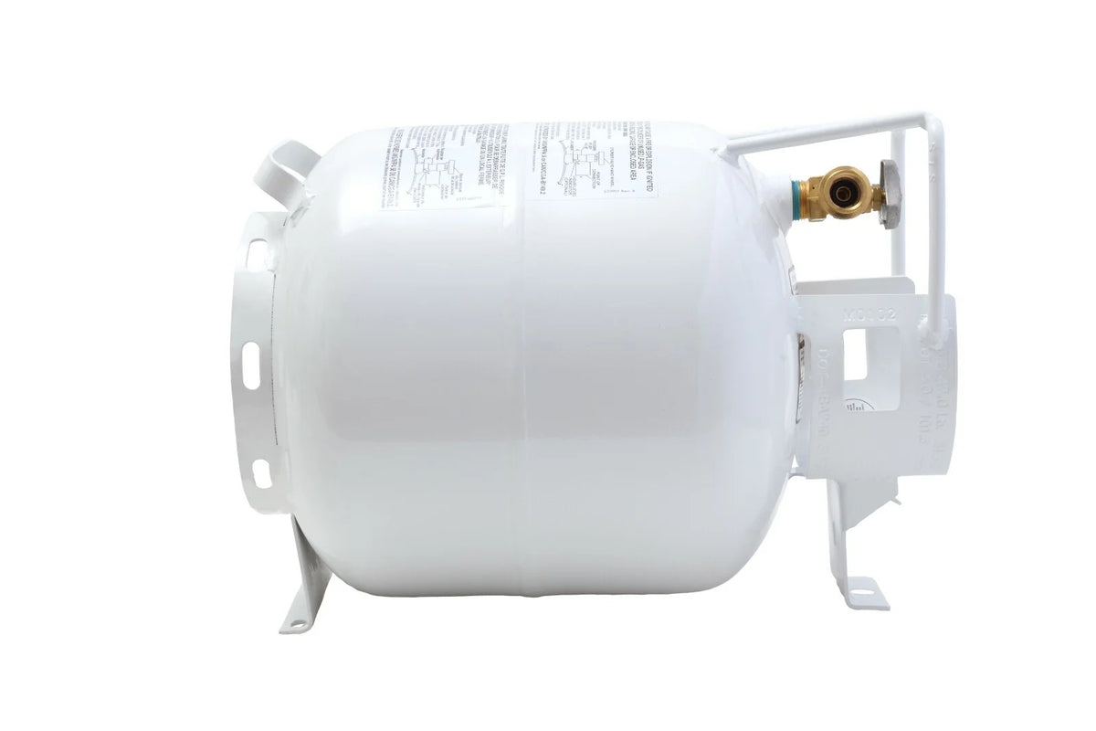 NEW 20 lb Horizontal Propane Tank Refillable Cylinder with OPD Valve and Gauge
