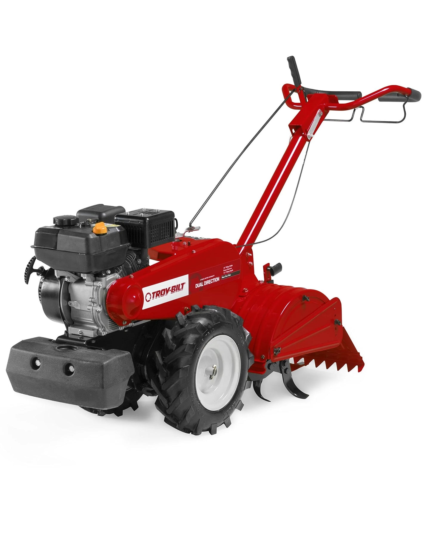 Restored Mustang 18 in. 208 CC Gas OHV Engine Rear-Tine Tiller with Forward-Rotating and Counter-Rotating Tilling Options (Refurbished)