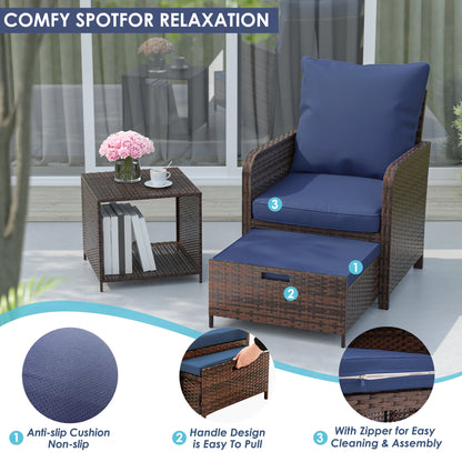 UDPATIO Balcony Furniture 5 Piece Patio Furniture Set, Outdoor Patio Chair , Dark Grey