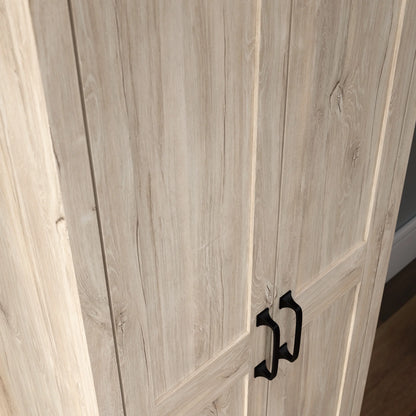 Sauder Two-Door Storage Cabinet, Chalk Oak Finish