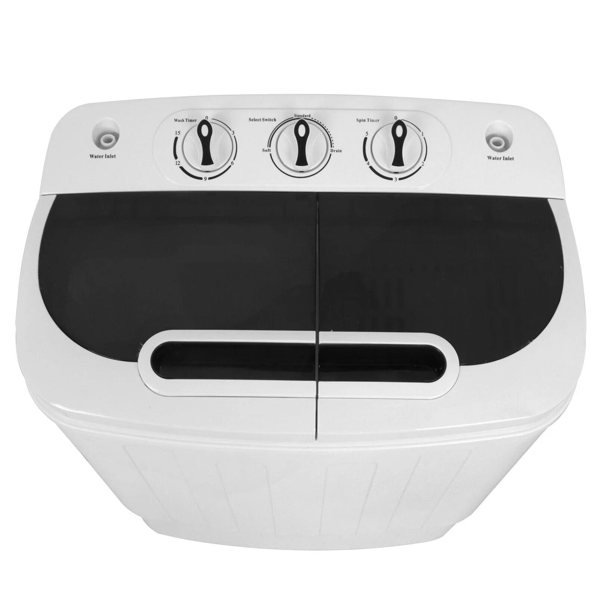 Compact Mini Twin Tub Washing Machine Portable 13lbs Laundry Washer and Dryer