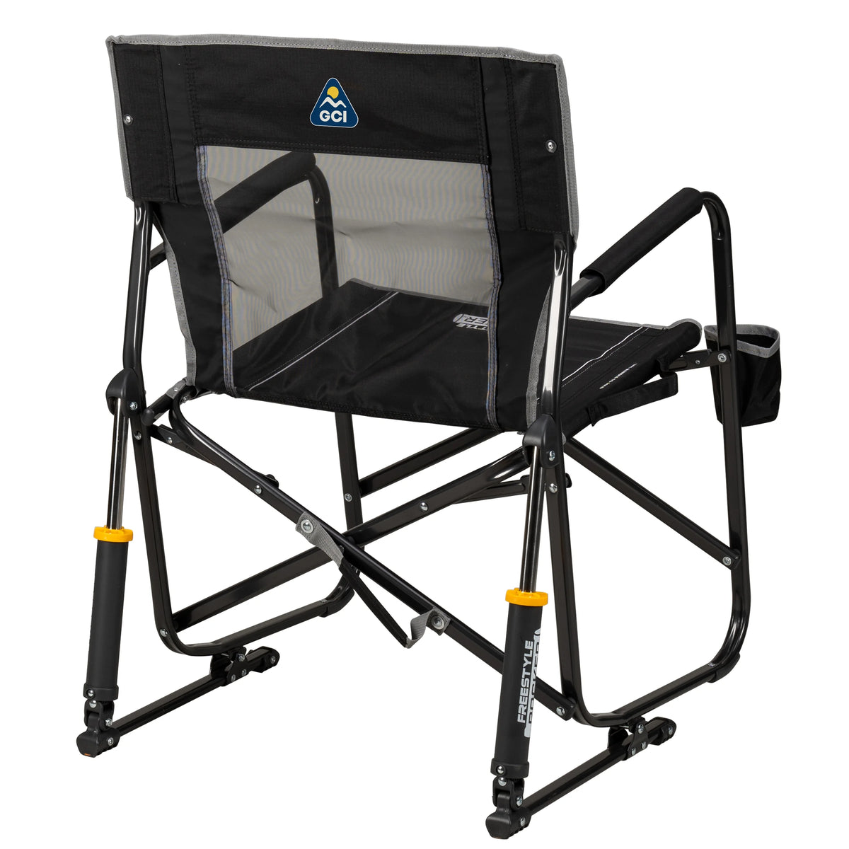 GCI Outdoor Freestyle Rocker Foldable Rocking Camp Chair, Maroon
