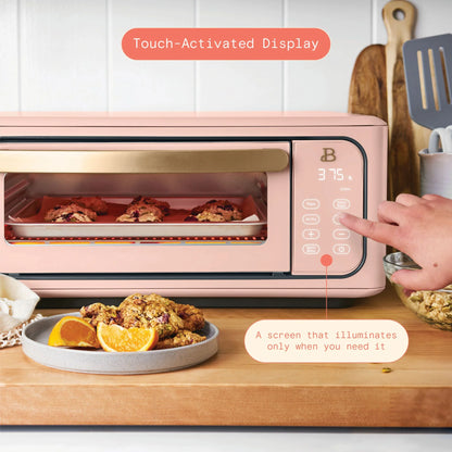 Beautiful Infrared Air Fryer Toaster Oven, 9-Slice, 1800 W, White Icing by Drew Barrymore