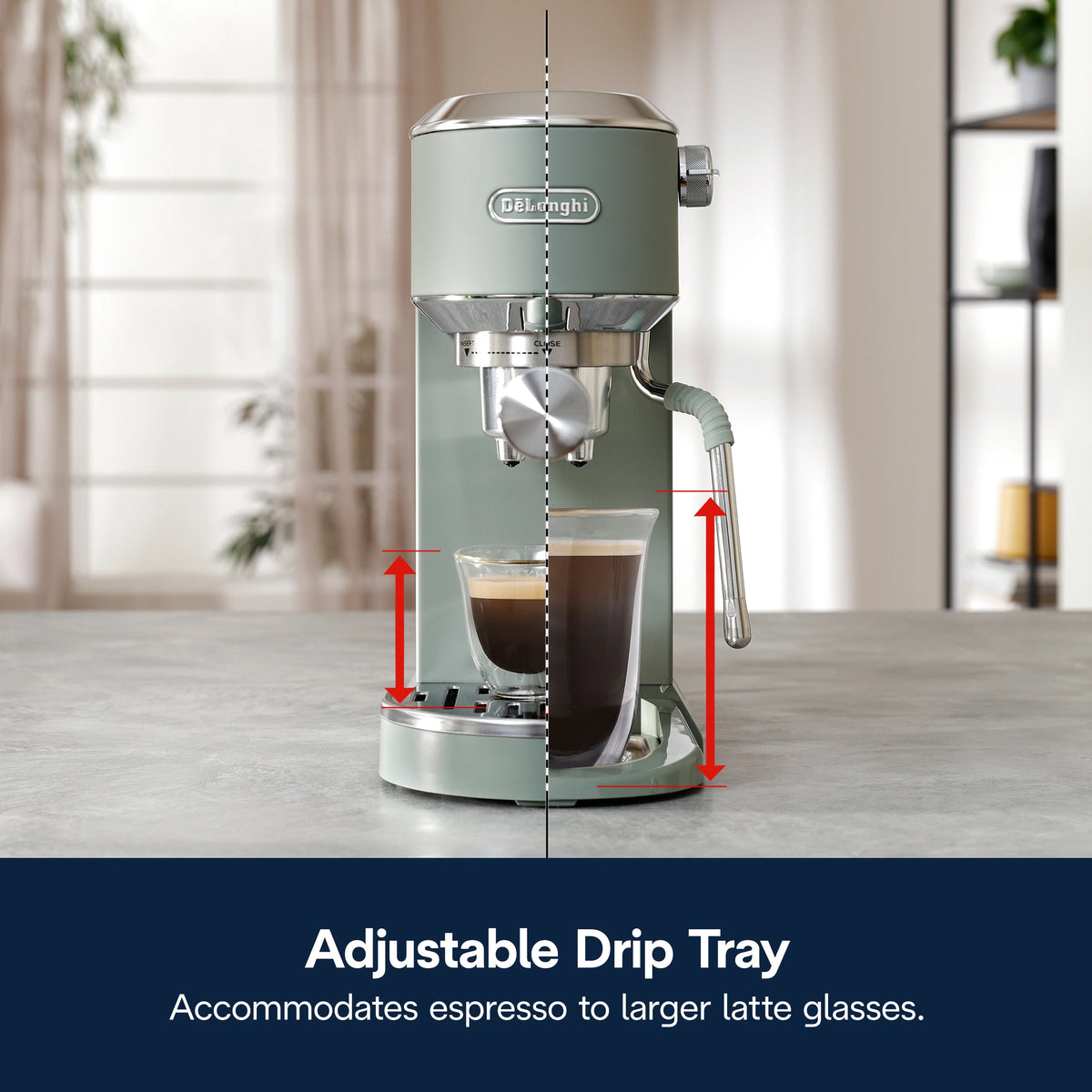 De’Longhi Dedica Duo Espresso Machine, Compact Size with Built in Frother for Latte Art, Brew Espresso, Cold Brew, Lattes & More, Stainless Steel