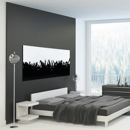 Empire Art Direct Blue Splash Frameless Free Floating Tempered Glass Panel Graphic Wall Art, 72" x 36", Ready to Hang