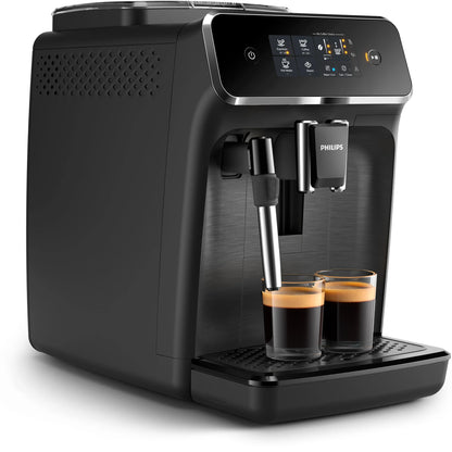 Philips 2200 Fully Automatic Espresso and Coffee Machine with Milk Frother, Black