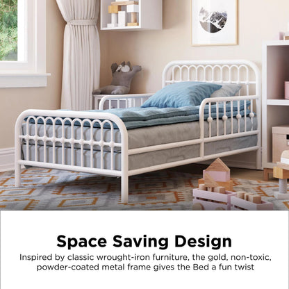 Little Seeds Monarch Hill Ivy Metal Toddler Bed, Gold