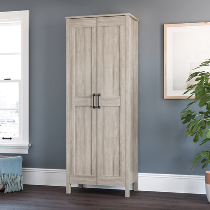 Sauder Two-Door Storage Cabinet, White Finish