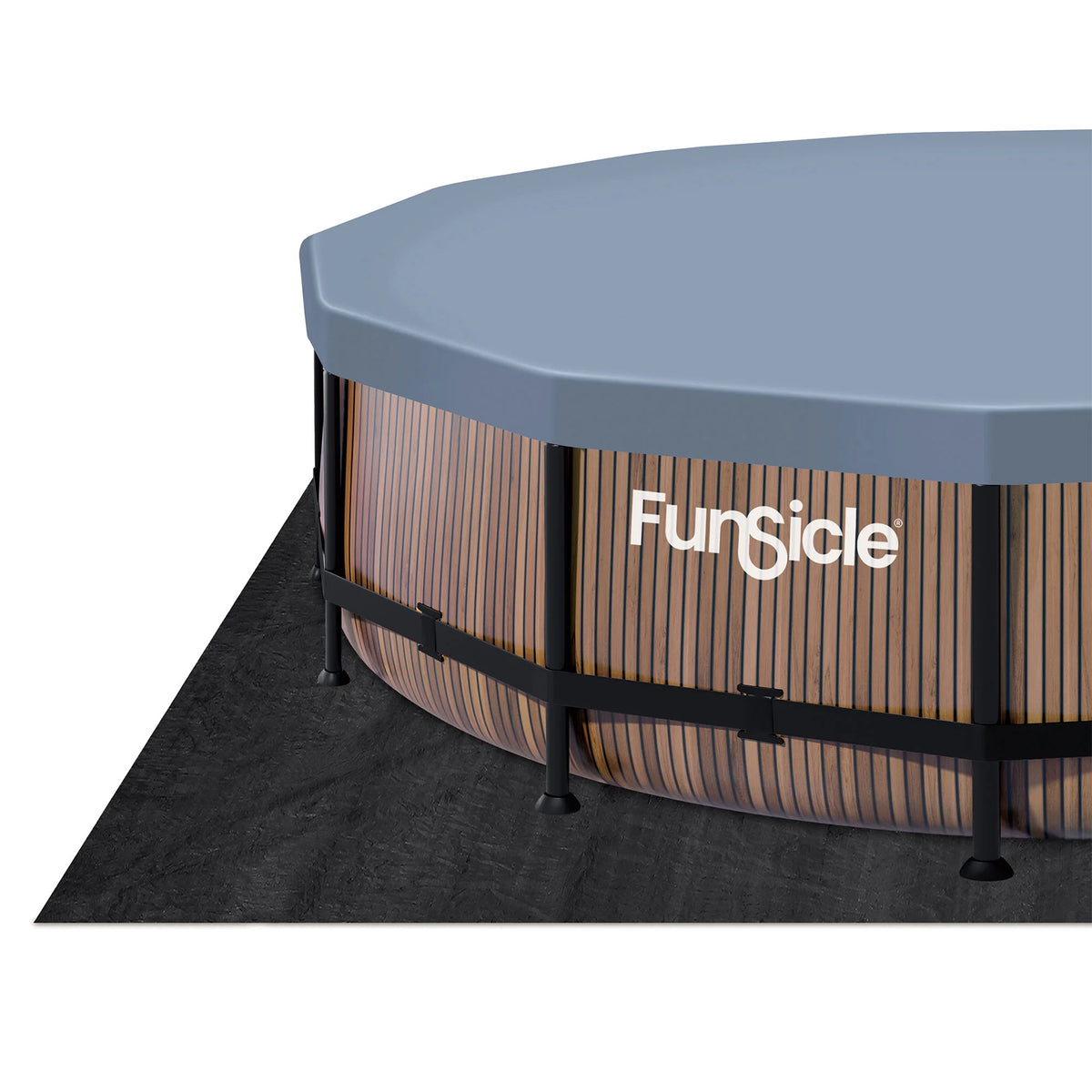 Funsicle 14ft Round Oasis Above Ground Pool with SkimmerPlus Filter Pump, Age 6 & up