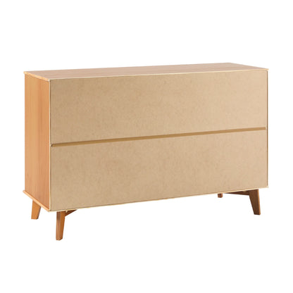Walker Edison Sonoma 6-Drawer Solid Wood Caramel Dresser