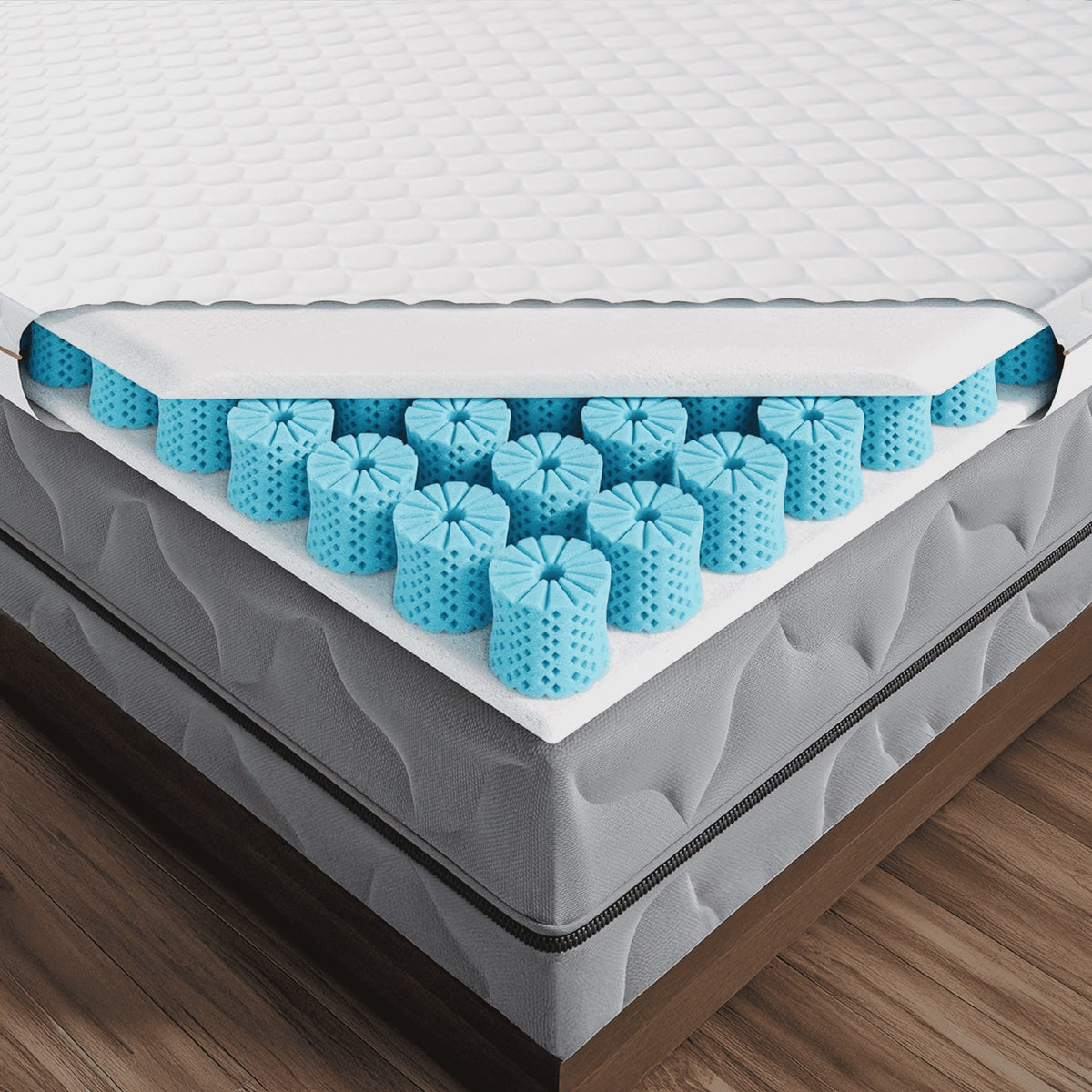 Dormeo Premium Mattress Topper Queen Bed Cooling Mattress Pad with Octaspring Technology