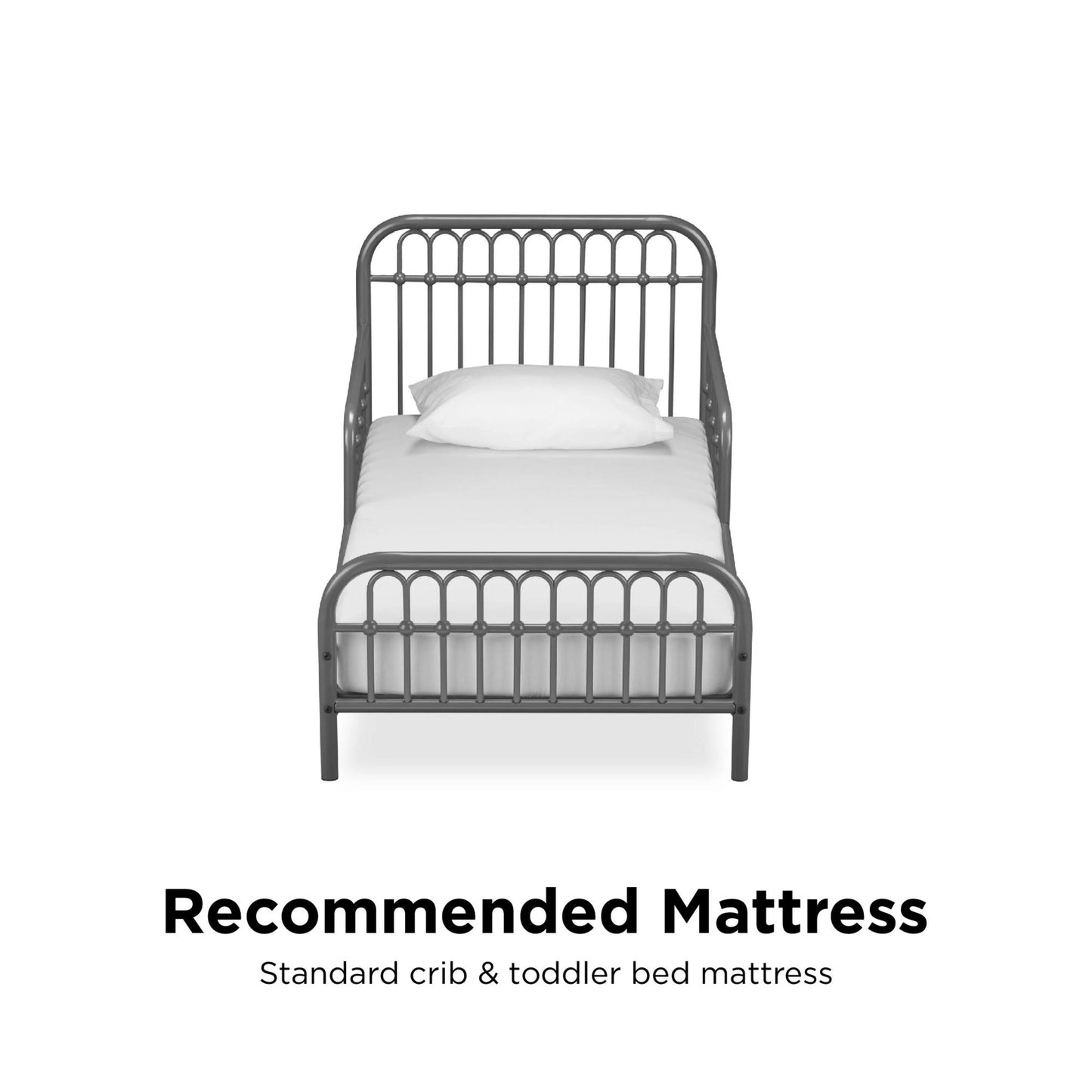 Little Seeds Monarch Hill Ivy Metal Toddler Bed, Gold