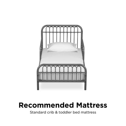 Little Seeds Monarch Hill Ivy Metal Toddler Bed, Gold