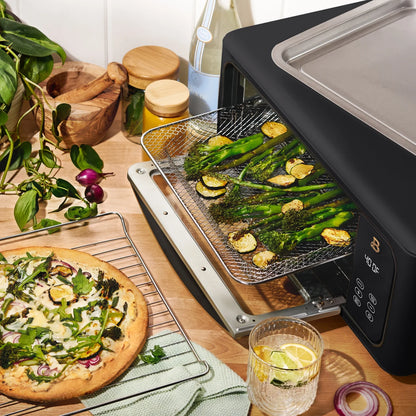 Beautiful Infrared Air Fryer Toaster Oven, 9-Slice, 1800 W, White Icing by Drew Barrymore
