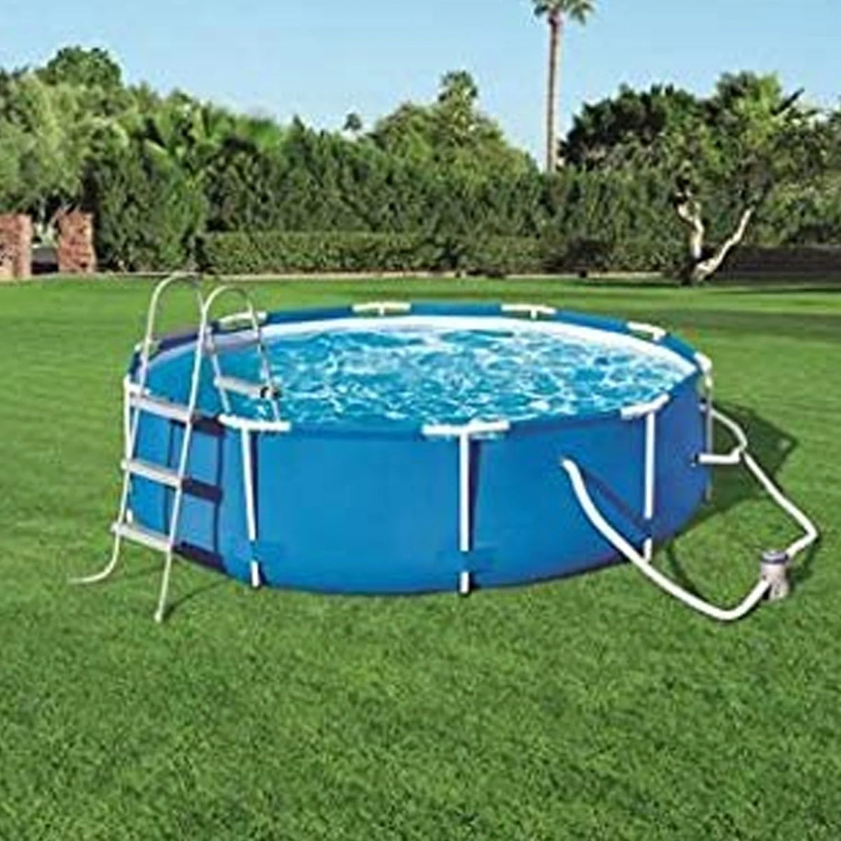 Bestway 58511E-BW Flowclear 330 Gallon Above Ground Pool Pump with GFCI Plug