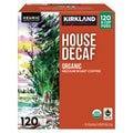 Kirkland Signature Coffee Organic House Decaf K-Cup Pod, 120-count