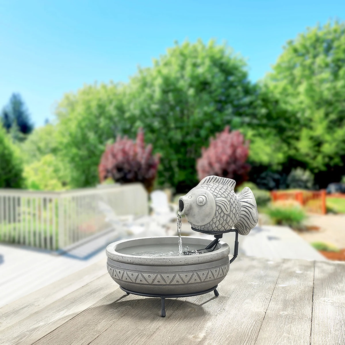 Smart Solar  Marin Solar Fish Fountain