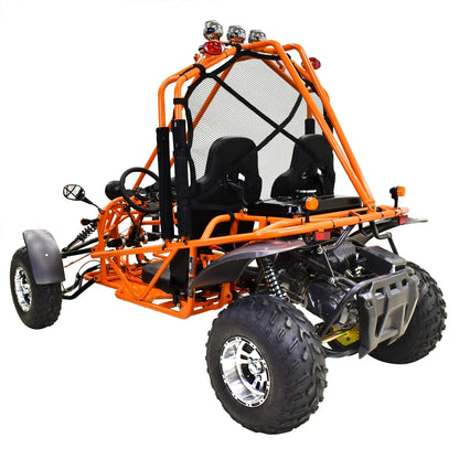 Massimo GKA 200 169cc EFI Adult Go Kart with 10HP Engine, 2WD Off-Road Go Cart, Dual Seats, Red