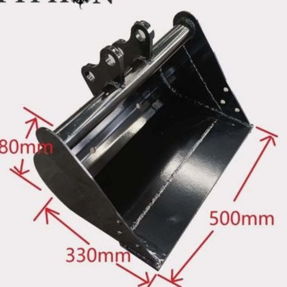 11-in-1 Mini Excavator Attachment Kit with Quick Coupler & Heavy-Duty Tools