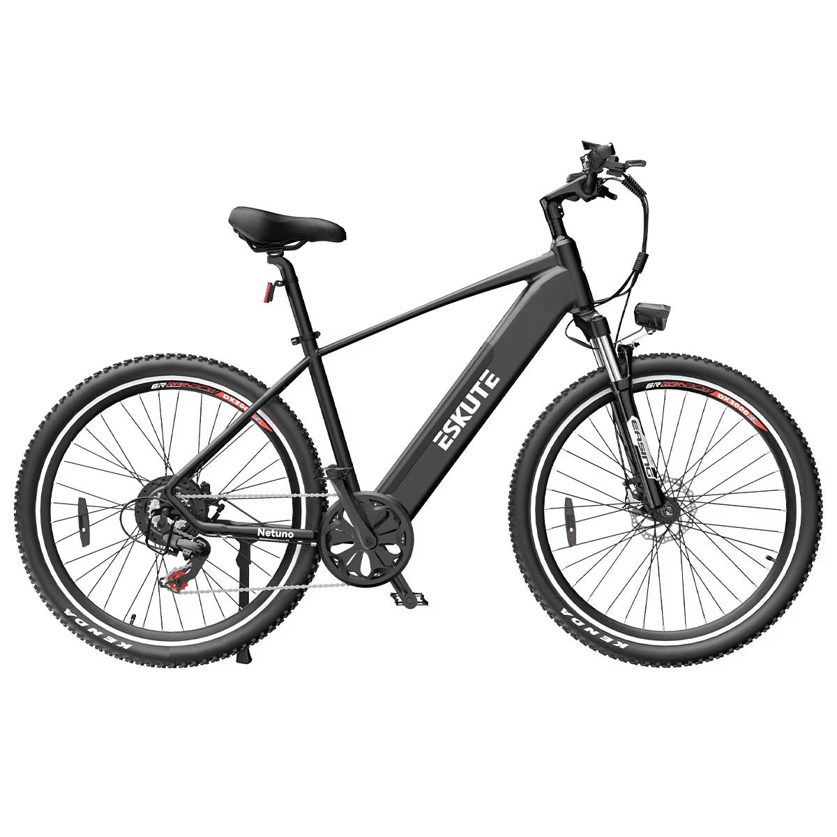 ESKUTE Netuno 27.5" Electric Bike, 48V 500W Bafang Motor, 48V 15Ah Removable Battery, Shimano 7 Speed Gears, Hydraulic Front Suspension and Disc Brakes
