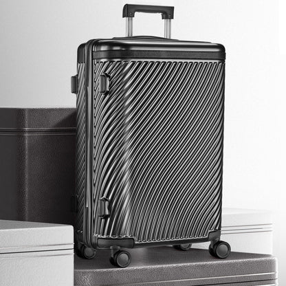3 Piece Luggage Sets Hard Shell Suitcase Set with Spinner Wheels for Travel Trips Business 20" 24" 28", Rose Gold