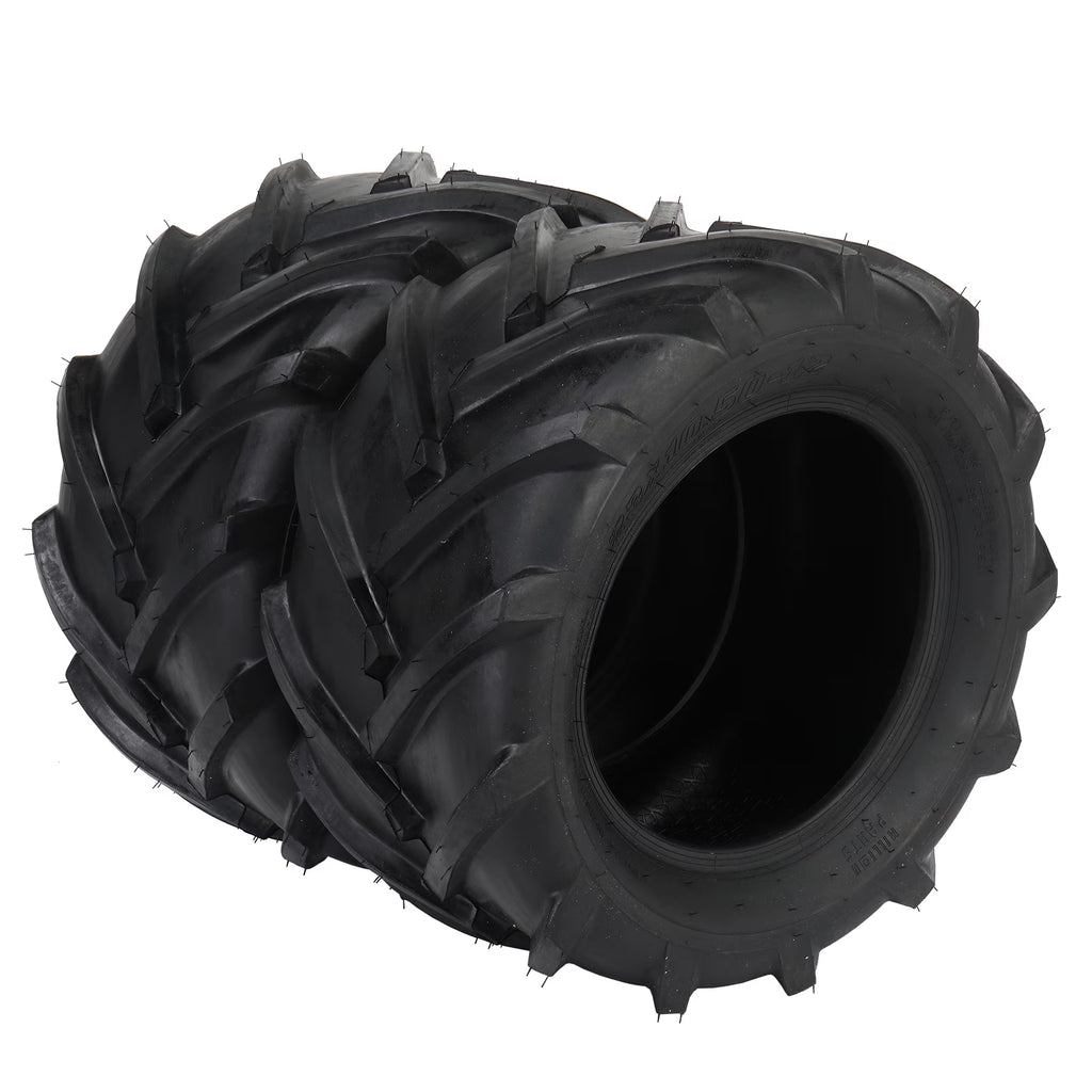 Ktaxon 2 Pack 24x12.00-12 Lawn Mower Turf Tires, Garden Mower Tractor Cart Tires, 6PR Golf Cart Tires, Tubeless