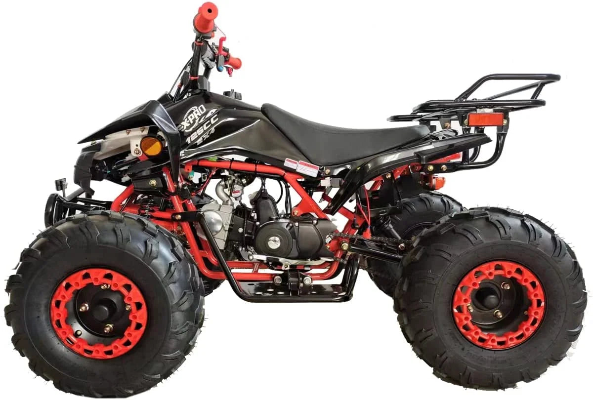 X-Pro Brand New Blast 125cc ATV with Automatic Transmission Reverse LED Headlights Big 19"/18" Tires