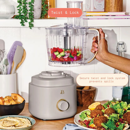 Beautiful 10-Cup Food Processor with Accessories, White Icing by Drew Barrymore