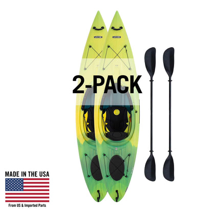 Lifetime Tide 123 inch Sit-Inside Kayak, Lemongrass Fusion (90848)