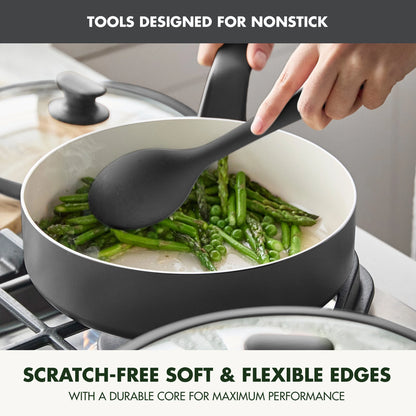 GreenPan Essence 17-Piece Ceramic Nonstick Cookware �C Toxin-Free, Dishwasher & Oven Safe, Green