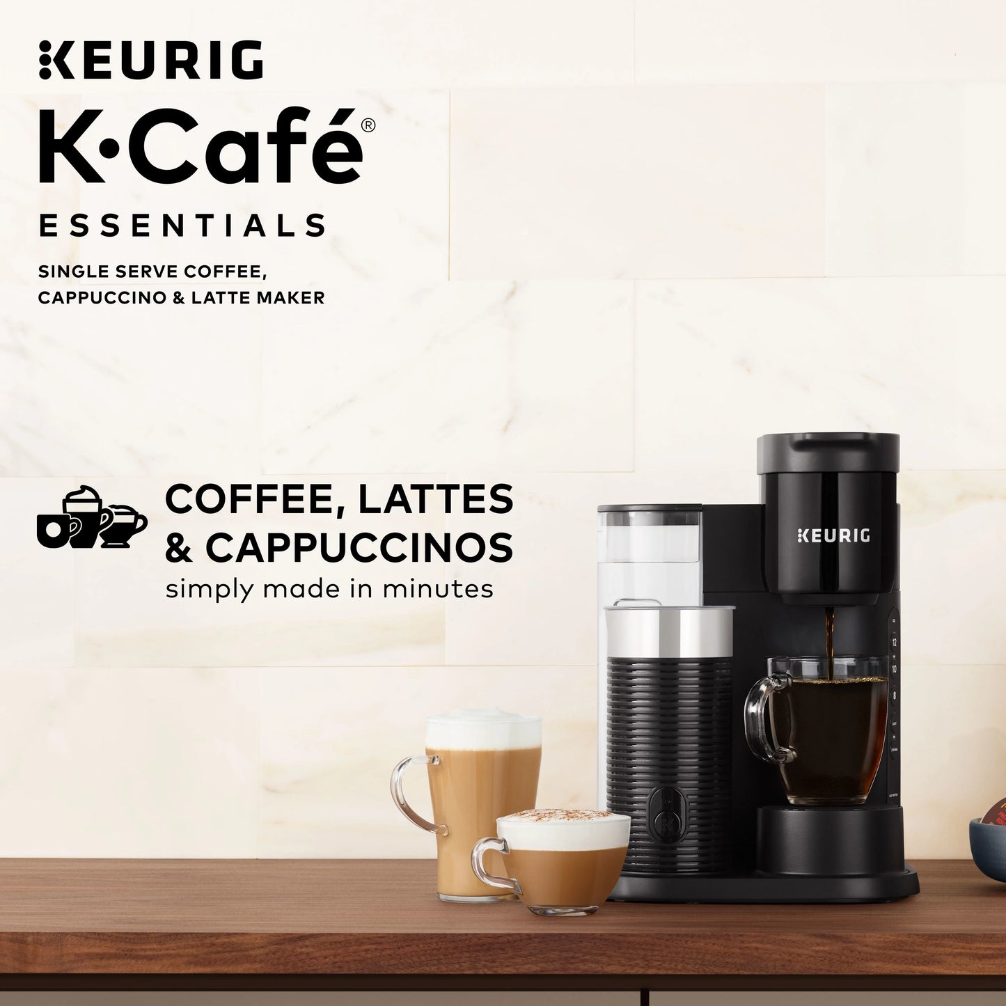 Keurig K-Caf�� Essentials Single Serve K-Cup Pod Coffee Maker, Black